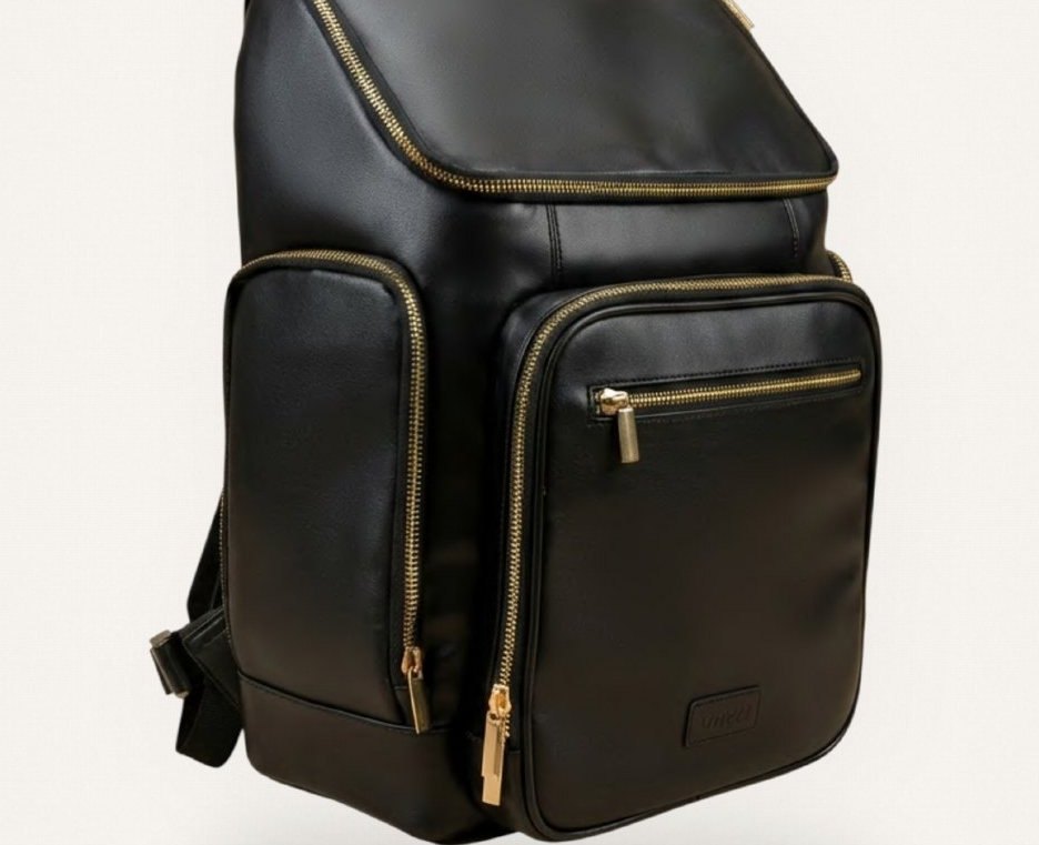 Elena Diaper Bag in Black