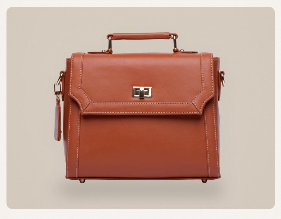 Kova Satchel Bag in Tan