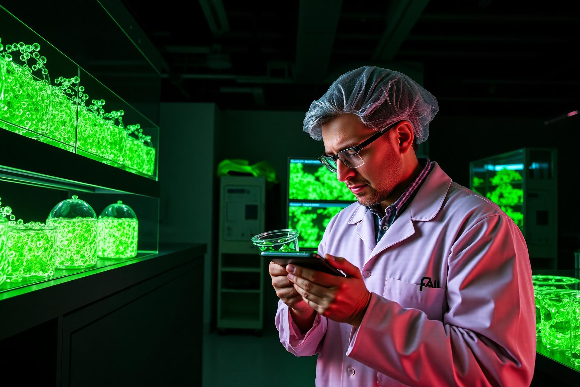 Inside the labs scaling algae coatings.