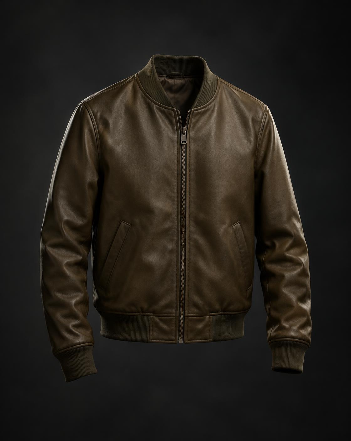 Jackets in plant-based leather